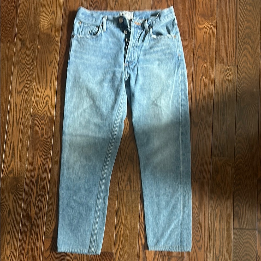 Agolde Light Blue Straight-Leg Jeans